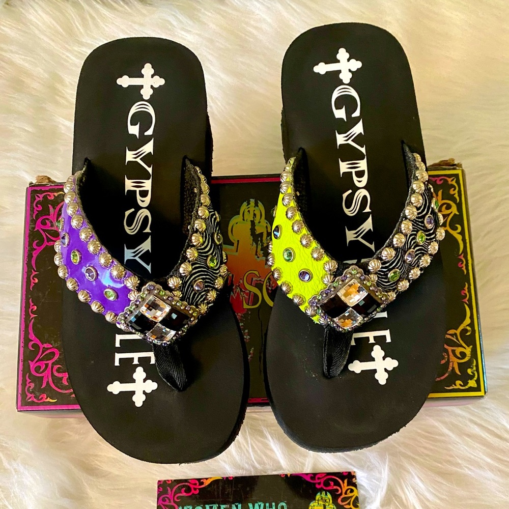 Gypsy Soule Studded & Jeweled Sandals
